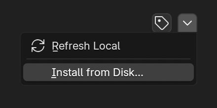 Installing the Finished? add-on from Blender preferences